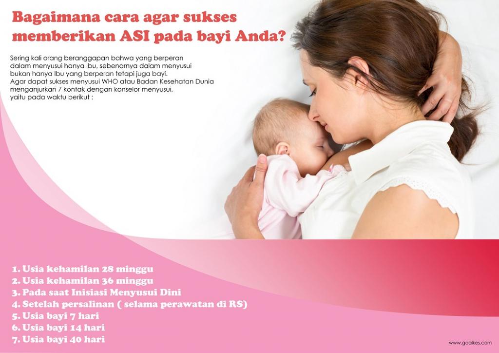 Bagaimana cara agar sukses memberikan ASI pada bayi Anda?